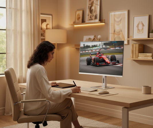 Màn hình cho designer và editor: Vì sao Delta E < 2 và DCI-P3 97.83% quan trọng đến vậy?